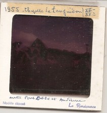  LANGUIDOU - P LOVAN (finistère) diapo 7 x 7- les ruines en 1955 - 