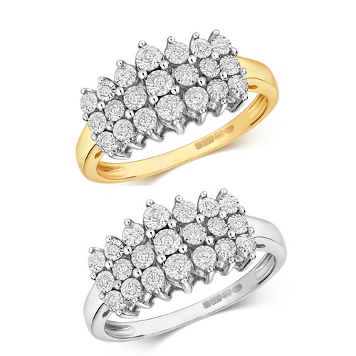 Bague femme blanc jaune - bague, blanc/jaune
