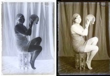 photo NEGATIF verre NU