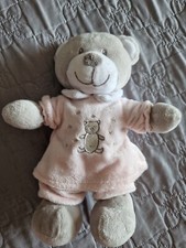DOUDOU PELUCHE OURS VETIR ROSE