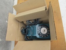 SOCOTEL TELEPHONE S63 A CADRAN ANCIEN VINTAGE BLEU NEUF  VIEUX STOCK EN BOITE