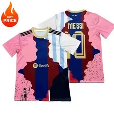Maillot Football Messi Barça PSG Argentine  T-shirt Multi Club Adulte/Enfants