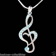 Bleu Triple G Clef Coeur Avec