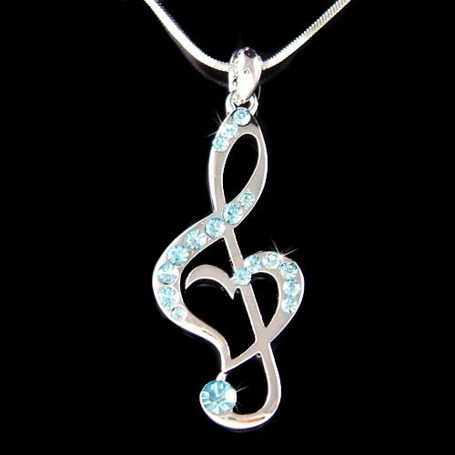 Bleu triple clef - g, coeur