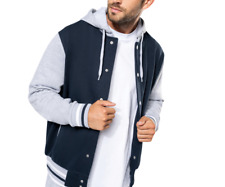 Veste De Sport Unisexe À Contraste Sweatjacke Hoodie Pullover