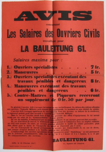 Affiche originale 1917 guerre - 1917,