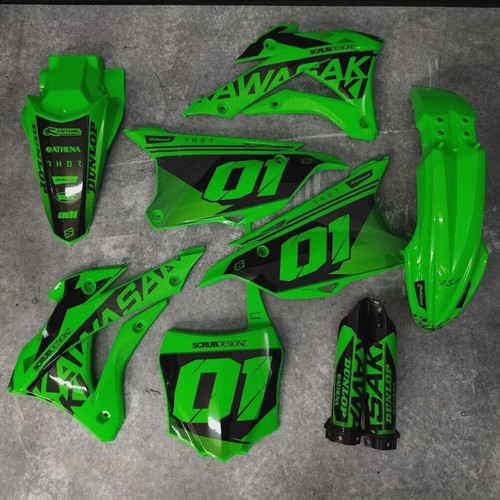 Plastics graphics kawasaki - plastics, +