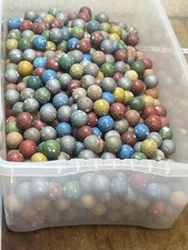 Lot 4 Kilos billes en terre cuite colorée Jeux Ancien Ref N.1