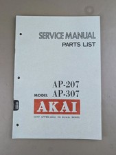 Akai Service Manual Parts List