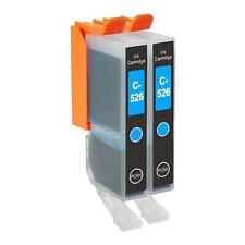 2 Cartouches d'encre Cyan pour Canon PIXMA iP4850, MG5200, MG5350, MG8150, MX715