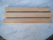 3 carrelets de bois de pin d'orégon,ébénisterie,tournage,coutellerie,maquettes