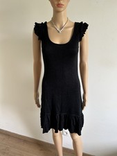 Robe pull noire à manches