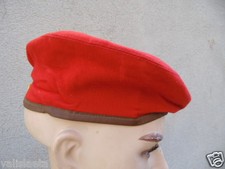 BERET ROUGE FANTAISIE 3 COUTURES GUERRE INDOCHINE INDOCHINA BERET