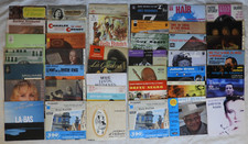 Lot x42 disques vinyles 45 Tours Musique Classique, variété, blues ...