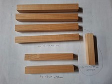 MERISIER lot de 6 carrelets bois massif tournage stylo ou autre + 1 offert