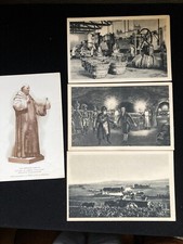 4 CPA MOET CHANDON  VENDANGEOIR BOUZY, HAUTEVILLIERS, NAPOLEON 1er, DON PERIGNON