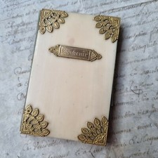 Carnet de Bal Début XIXè Souvenir Charles X avec crayon French Dance Card 19thC