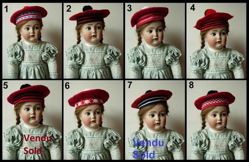 Chapeau béret poupée - , jumeau