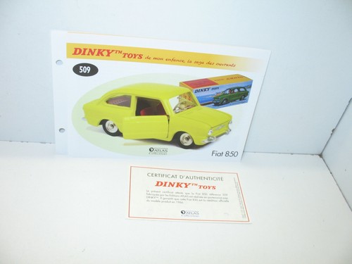 Fiche certif dinky - fiche, +