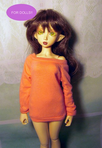 Handmade peach sweatshirt for