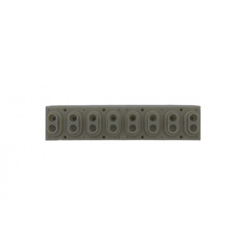 Rubber contact strip note - strip,, 8-note