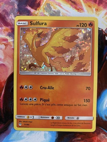 Carte pokémon sulfura 40 - sulfura, 11/40