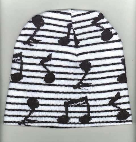 Knit striped hat with - knit,