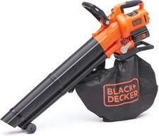 BLACK+DECKER Souffleur Aspirateur Broyeur 36V | Batterie 2.5Ah, Sac 45L