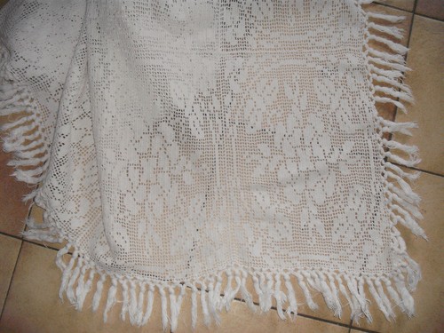 Ancien dessus lit - ancien, rideau