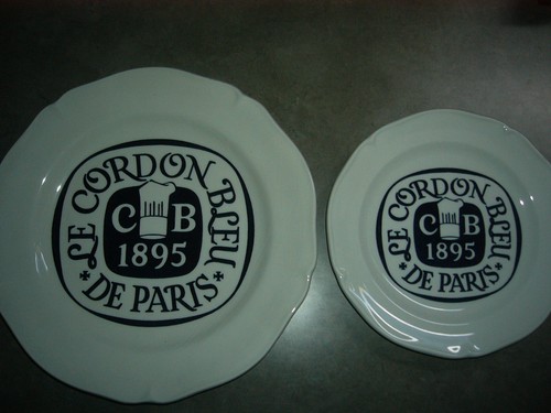 Gien assiettes cordon bleu - cordon,