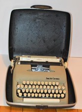 Vtg 1960s Smith - Corona Sterling 5A Ser Portable Machine à Écrire W/ Étui S/N