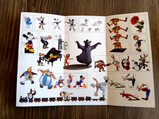 flyer LEBLON DELIENNE 1997 GASTON LAGAFFE SPIROU OBELIX LES SCHTROUMPFS MICKEY