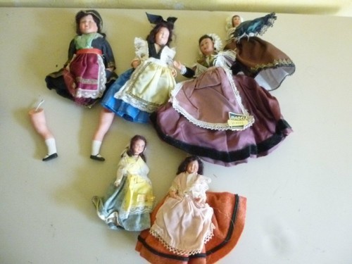 Lot poupees anciennes - lot, 6