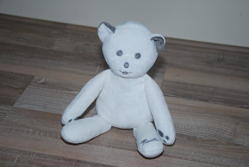 Doudou peluche ours blanc - doudou,