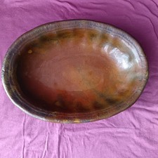 ANCIEN PLAT EN TERRE CUITE EN