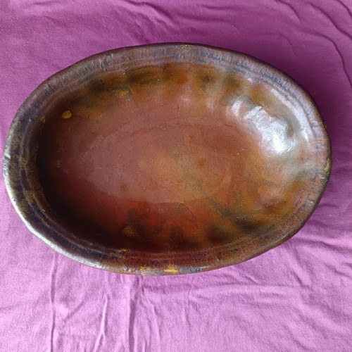Ancien plat terre - ancien, cuite