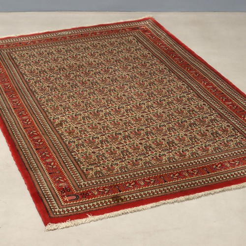 Tapis ancien coton - coton, soie