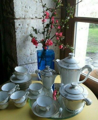 Service café porcelaine - café, en
