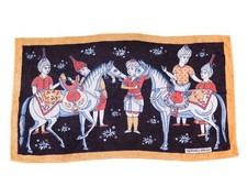 SERVIETTE DE PLAGE HERMES INDIENS ET CHEVAUX DRAP DE BAIN COTON BEACH TOWEL 610€