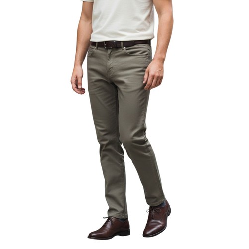 Pantalon denim kaki faguo - pantalon,