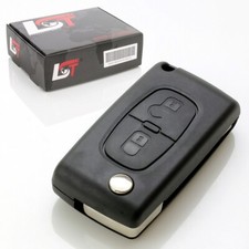 Clé De Remplacement Pliant À Distance - Boîtier Avec Vierge Pour Modèles Peugeot