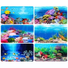 Aquarium Fond HD Aquarium Décoration 3D Paysage Autocollant à Double Face