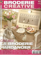 BRODERIE CREATIVE N°31 BRODERIE HARDANGER / AMBIANCE NOSTALGIQUE / GRAPHIQUE