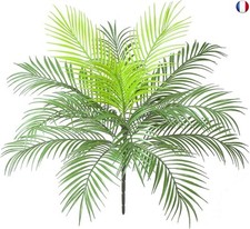 AIVORIUY Plante Artificielle Décor, Feuille de Palmier Tropicale Vert Plante de 