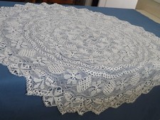 grand napperon rond, diamètre 84 cm, ancien