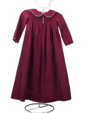 Robe longue en soie sauvage rouge  Deborah Aungiers England  (3 ans)