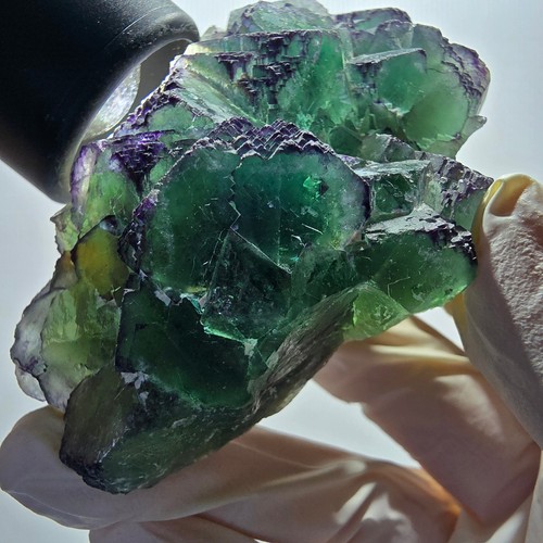 Cube fluorite fantôme à - cube, de