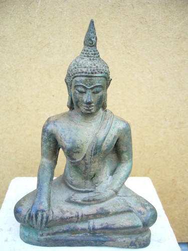 Ancien bouddha bronze - ancien,