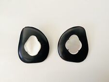 Boucles d'oreilles clips ethnique nacre NATURE Bijoux Vintage 1990s