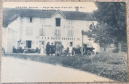 Cpa rhône cenves - 69, garage